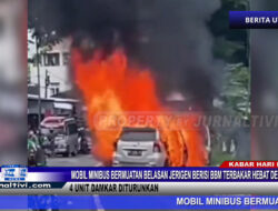 Berita Video : Mobil Minibus Bermuatan Belasan Jerigen Berisi BBM Terbakar Hebat di Eranbatu. 4 Unit Damkar Diturunkan Lakukan Pemadaman