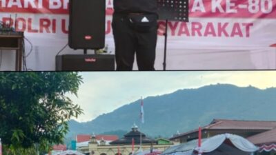 Ribuan Warga Enrekang Padati Jalan Sehat Hari Bhayangkara ke-80, Kapolres Pamit Bertugas