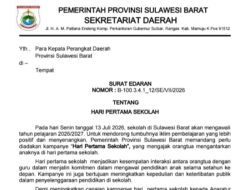 Hari Pertama Masuk Sekolah Pemprov Sulbar Beri Dispensasi ASN Antar Anak ke Sekolah