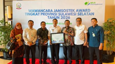 Jamsostek Award 2026, Bupati Enrekang: Perlinsos Bagian Asta Cita Prabowo Wajib Kami Sukseskan