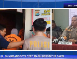 Berita Video : Empat Pelaku Tambang Emas Ilegal Di Mamuju Ditahan, Kapolresta Mamuju : Oknum Anggota DPRD Masih Berstatus Saksi