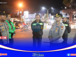 Pastikan Harkamtibmas Tetap Kondusif, Kapolres Toraja Utara Pimpin Patroli Gabungan