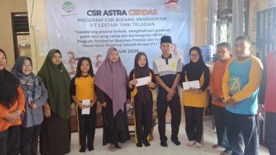PT LTT Dorong Semangat Belajar Pelajar Desa Minti Makmur, Salurkan Beasiswa Bagi Pelajar Berprestasi