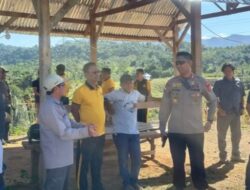 Tinjau Langsung Lahan Jagung, Kapolres Enrekang: Sinergi Kunci Ketahanan Pangan