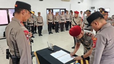 Mutasi di Polres Enrekang, 5 Pejabat Kasat hingga Kapolsek Diganti