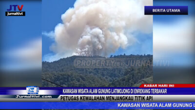 Berita Video : Kawasan Wisata Alam Gunung Latimojong di Enrekang Terbakar, Petugas Kewalahan Menjangkau Titik Api