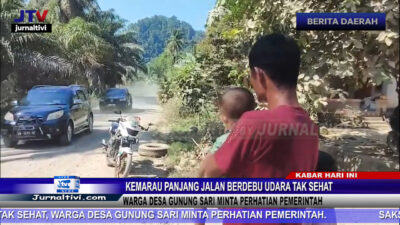 Berita Video : Kemarau Panjang Jalan Berdebu Udara Tak Sehat, Warga Desa Gunung Sari Minta Perhatian Pemerintah
