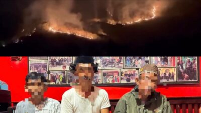 3 Pelaku Pembakar Lahan di Mamuju Dicudk Polisi Lahan Yang Terbakar Sekita 80 Hektar