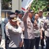 Kasat Samapta Polres Enrekang Dampingi Kapolres Kawal Aksi Unjuk Rasa Masyarakat Lingkar Tambang
