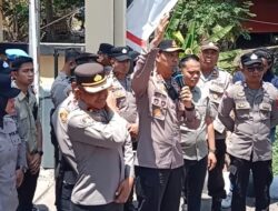 Kasat Samapta Polres Enrekang Dampingi Kapolres Kawal Aksi Unjuk Rasa Masyarakat Lingkar Tambang