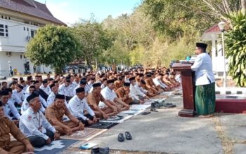 Baznas Enrekang Hadiri Salat Istisqa di Halaman Kantor Bupati