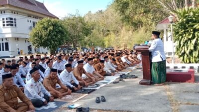 Baznas Enrekang Hadiri Salat Istisqa di Halaman Kantor Bupati