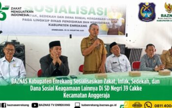 Sasar Guru Se-Anggeraja, BAZNAS Enrekang Gelar Sosialisasi Zakat di SDN 39 Cakke