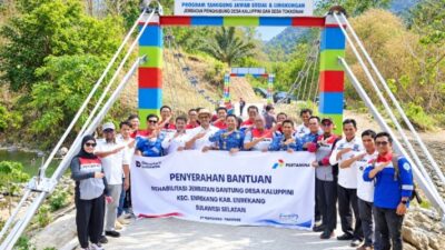 Bupati Enrekang Resmikan Jembatan Gantung Penghubung 5 Desa, Dibangun Berkat Dukungan Pertamina