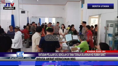 Berita Video : Ratusan Pelajar di 2 Sekolah di Tana Toraja Dilarikan Ke Rumah Sakit Diduga Akibat Keracunan MBG