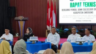 Baznas Enrekang, Pemkab, dan Bank Sulselbar Gelar Rapat Teknis Penguatan ZIS-DSKL