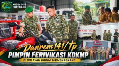 Dandim 1419/Enrekang Sambut Tim Verifikasi KDKMP, Danrem 141/Tp: Koordinasi Jadi Kunci Keberhasilan