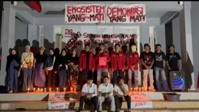 GMNI Mamuju Gelar Panggung Ekspresi Tuntut Prabowo Cabut IUP Tambang LTJ PT Perminas